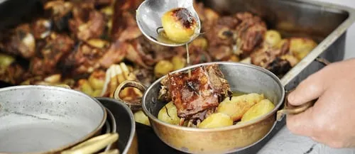 Arni me patates sto fourno