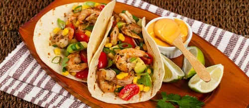 Tacos de camarones