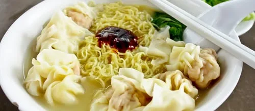 Wonton noodles (Wàhn tān mihn)