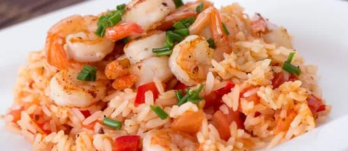 Arroz con camarones