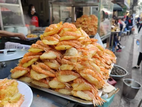 Shrimp and Sweet Potato Fritters (Bánh tôm)