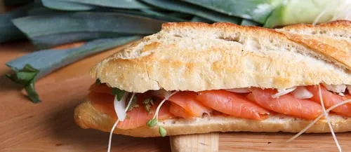 Bocadillo de salmon