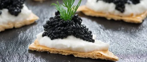 Caviar canapés
