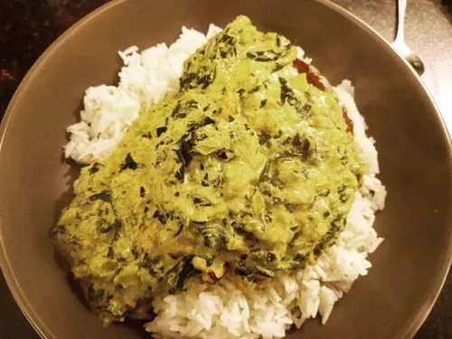 Spinach and Yogurt Curry (Cheera moru)