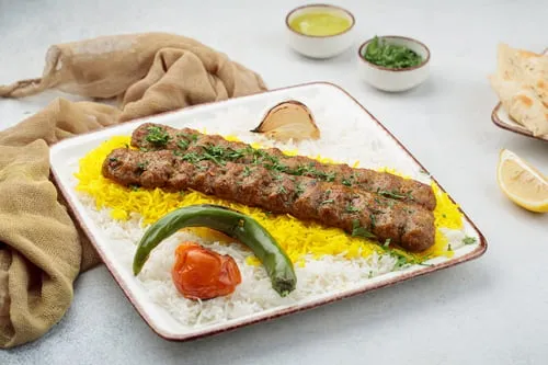 Kebab with Rice (Chelow kebab)