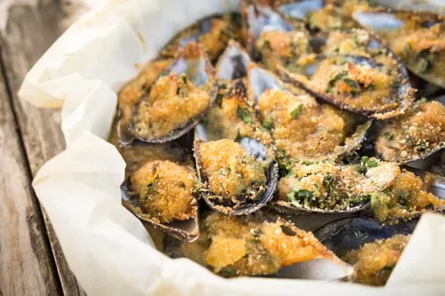 Gratinated Mussels (Cozze gratinate)