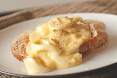 Creamed Eggs on Toast