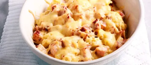 Cvjetača sa šunkom i sirom