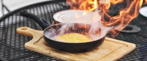 Flaming Saganaki