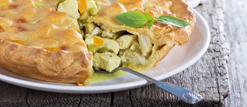 Green Chicken Curry Pie