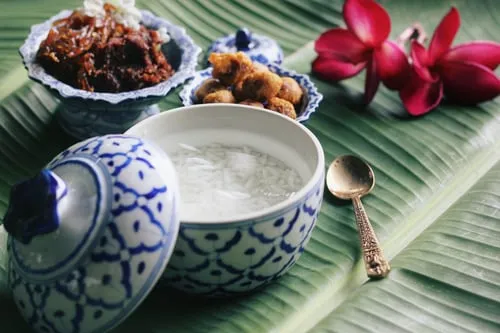 Rice Soaked in Cold Water (Khao chae)