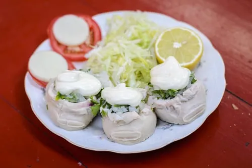 Abalone with mayonnaise (Locos con mayonesa)