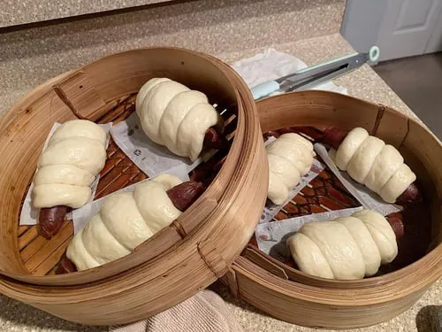 Chinese Sausage Rolls (Lop cheung bao)