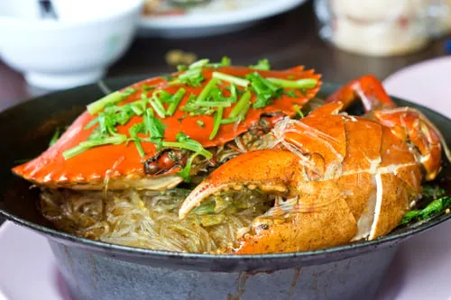 Crab Meat and Glass Noodle Stir-Fry (Miến xào cua)