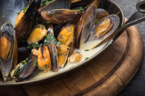 Mussels in Cream