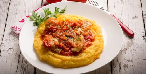 Polenta con il merluzzo