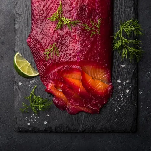 Beetroot Salmon (Rødbetgravet laks)