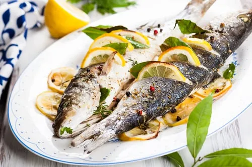Spigola al forno