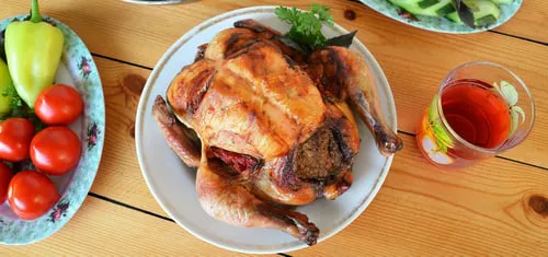 Stuffed Chicken (Toyuq levengi)