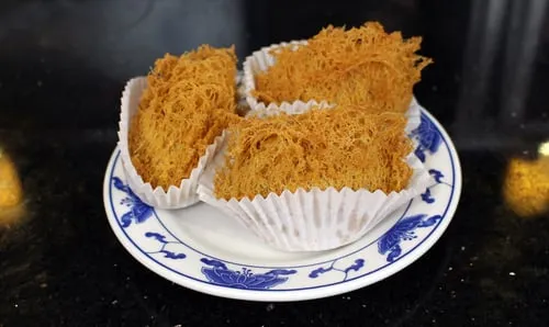 Fried Taro Root Dumplings (Wu gok)