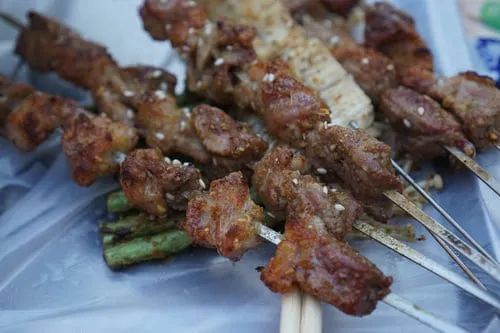 Xinjiang lamb skewers